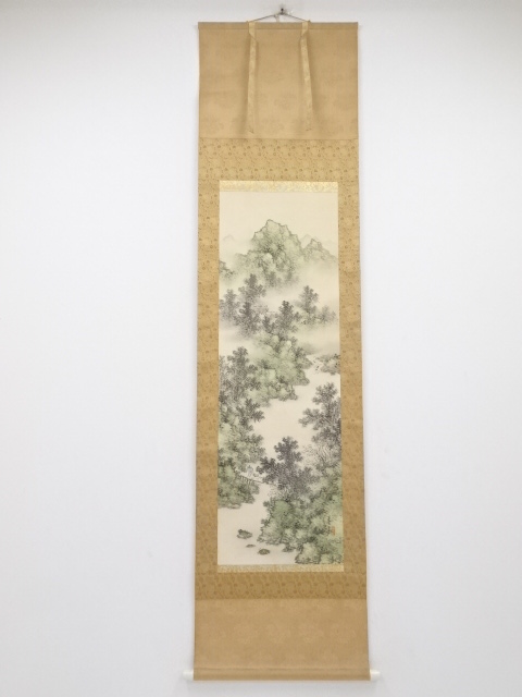 JAPANESE HANGING SCROLL / HAND PAINTED / SCENERY
